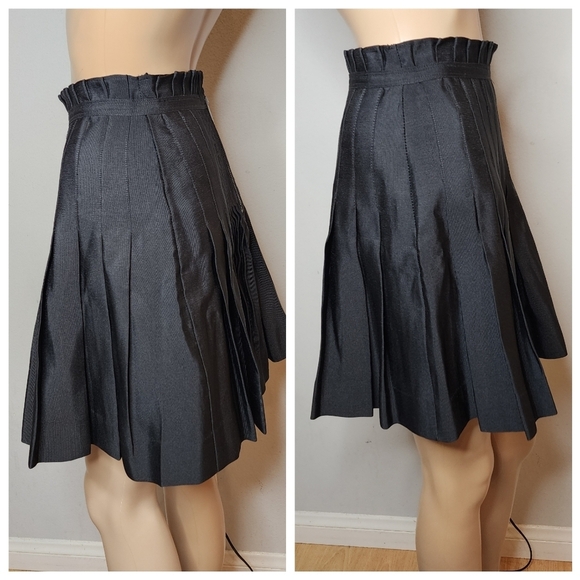 Zac Posen × Target Black Pleated Mini Skirt Paperbag waist size 3. - Picture 10 of 16